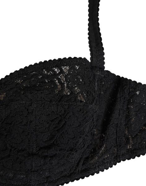 Dolce & Gabbana Black Lace Underwire Bra Lingerie Underwear Dolce & Gabbana