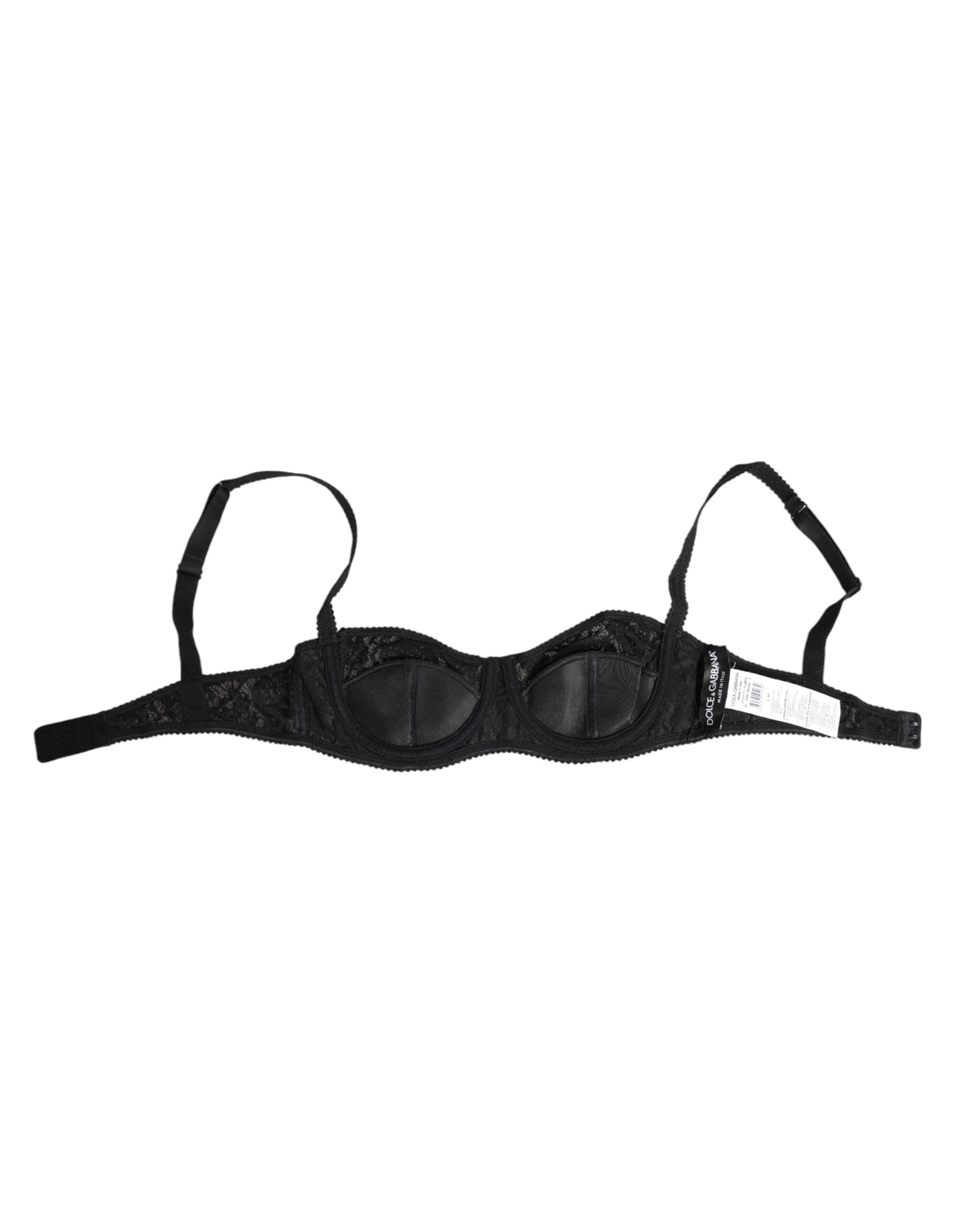 Dolce & Gabbana Black Lace Underwire Bra Lingerie Underwear Dolce & Gabbana
