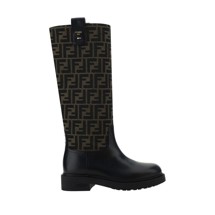 Fendi Brown Rubber Boots Fendi