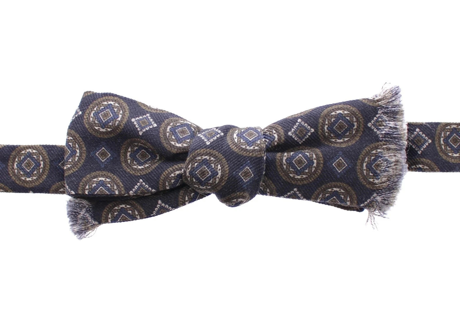 Dolce & Gabbana Blue Silk Baroque Fantasi Tied Bow Tie Papillon Dolce & Gabbana