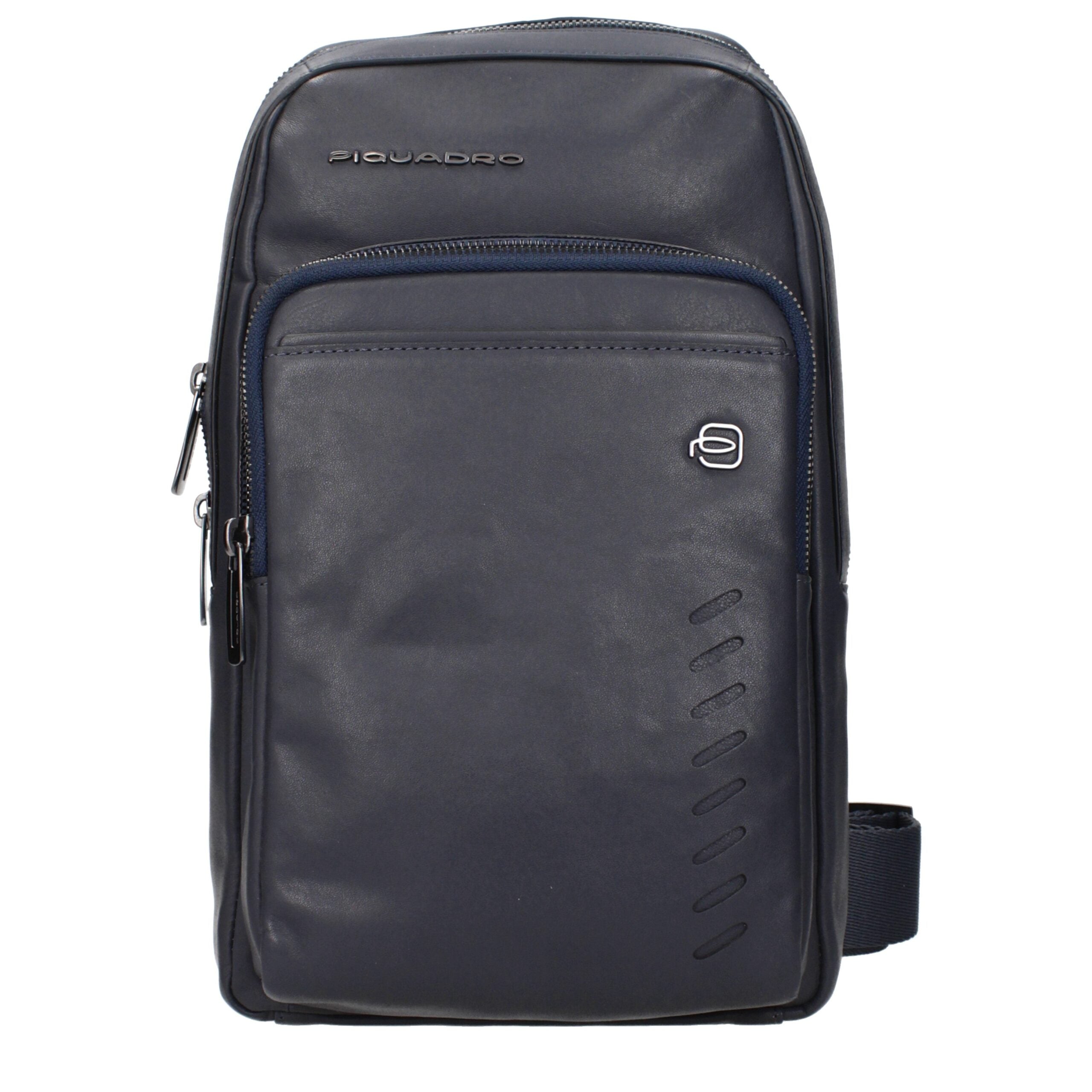 Piquadro Blue Leather Crossbody Bag Piquadro