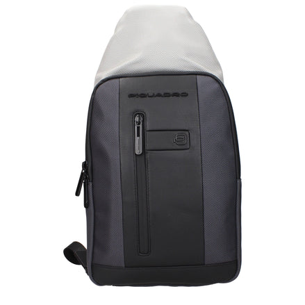 Piquadro Gray Fabric Backpack Piquadro