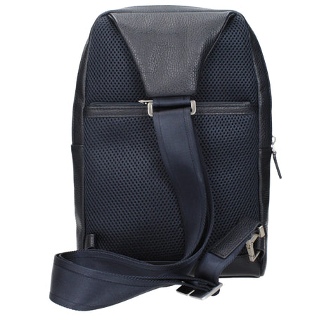 Piquadro Blue Leather Crossbody Bag Piquadro