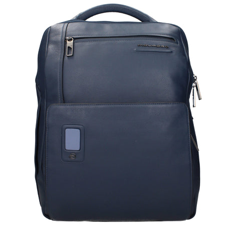 Piquadro Blue Leather Backpack Piquadro