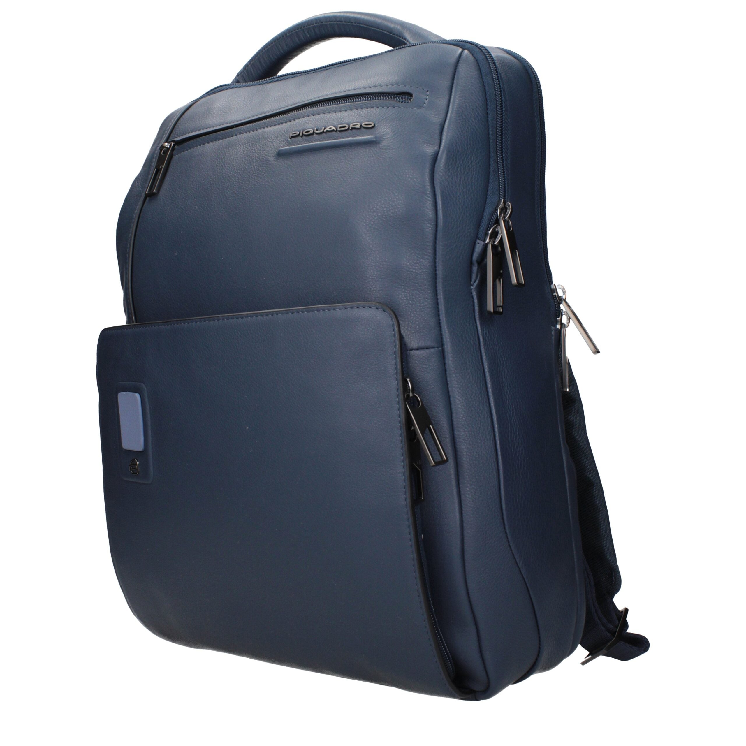 Piquadro Blue Leather Backpack Piquadro