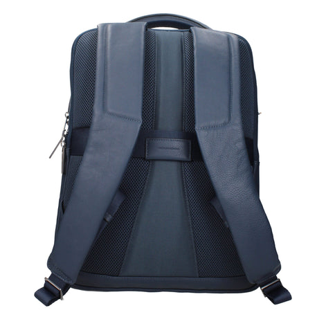 Piquadro Blue Leather Backpack Piquadro