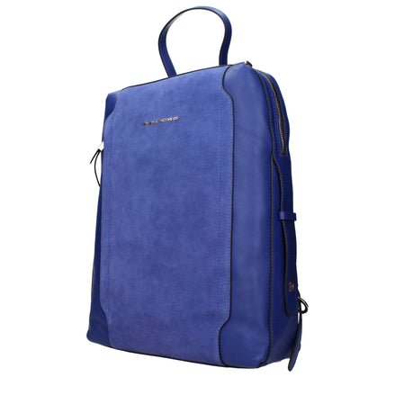 Piquadro Blue Leather Backpack Piquadro