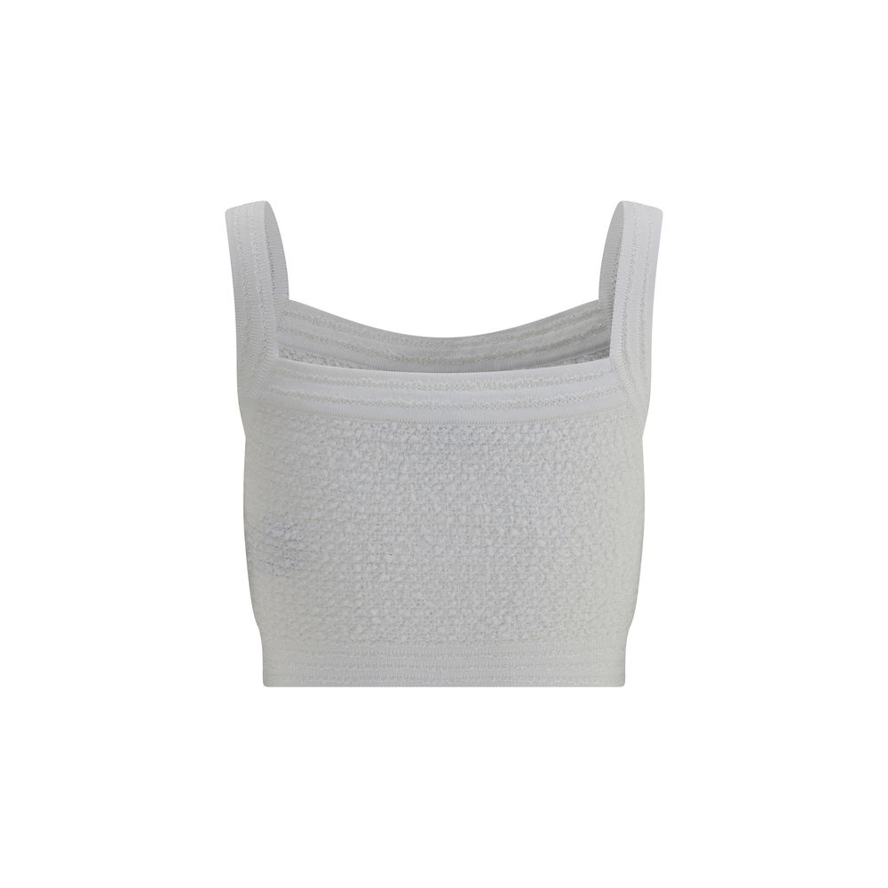 Balmain White Polyamide Top Balmain