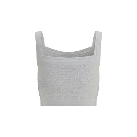 Balmain White Polyamide Top Balmain