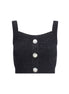 Balmain Black Polyamide Top Balmain