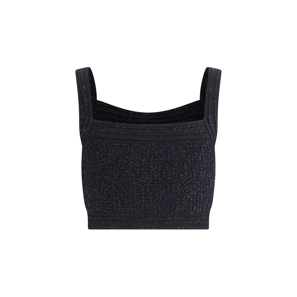 Balmain Black Polyamide Top Balmain