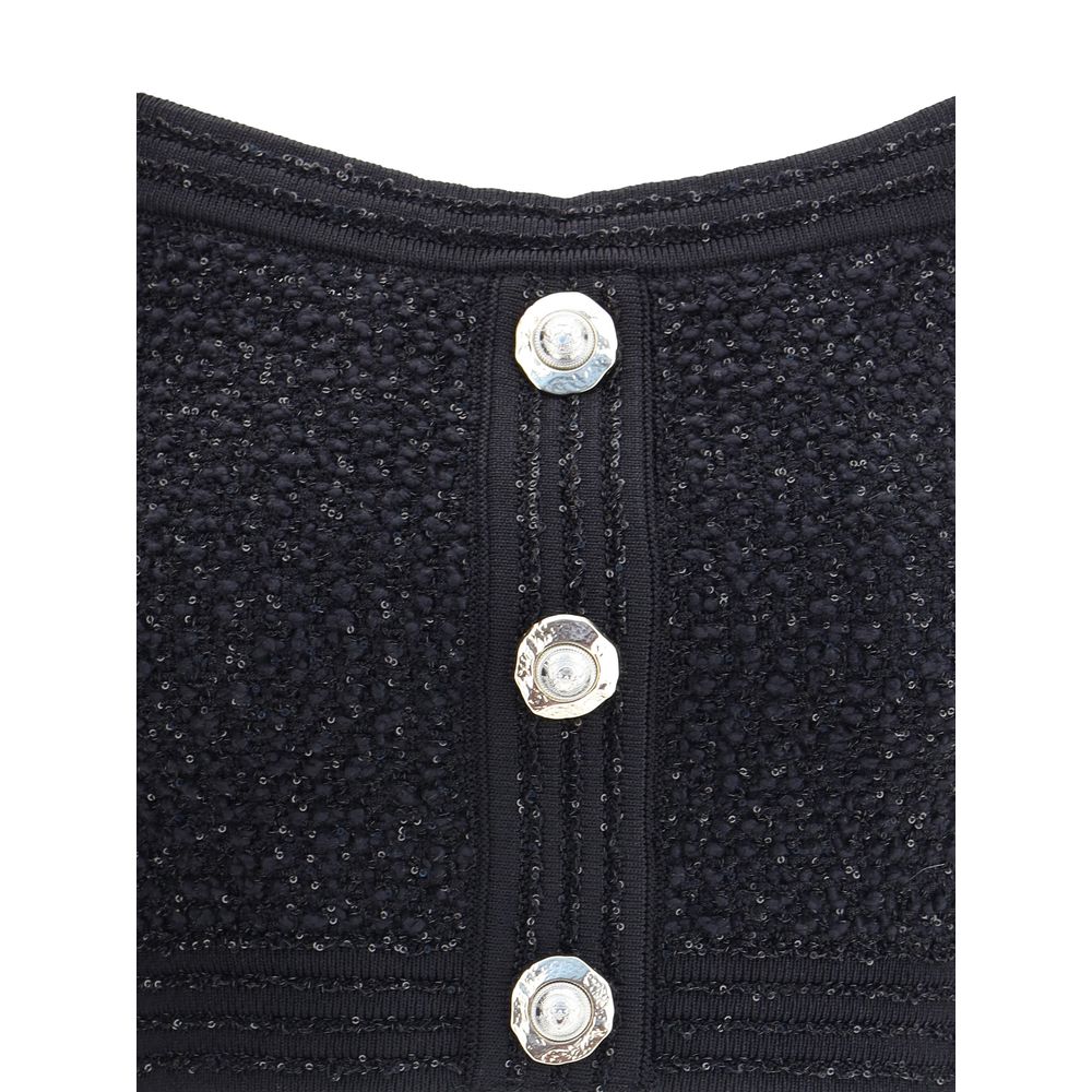 Balmain Black Polyamide Top Balmain