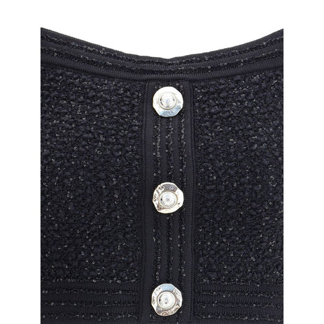 Balmain Black Polyamide Top Balmain