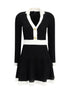 Balmain Black Viscose Casual Dress Balmain