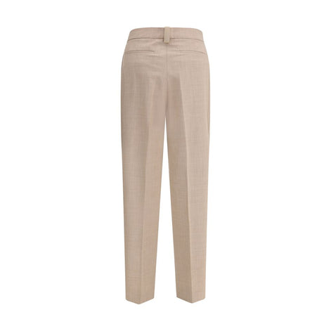 Fabiana Filippi Beige Fleece Wool Dress Pants Fabiana Filippi