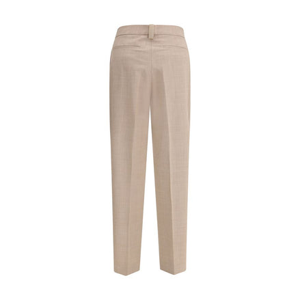Fabiana Filippi Beige Fleece Wool Dress Pants Fabiana Filippi