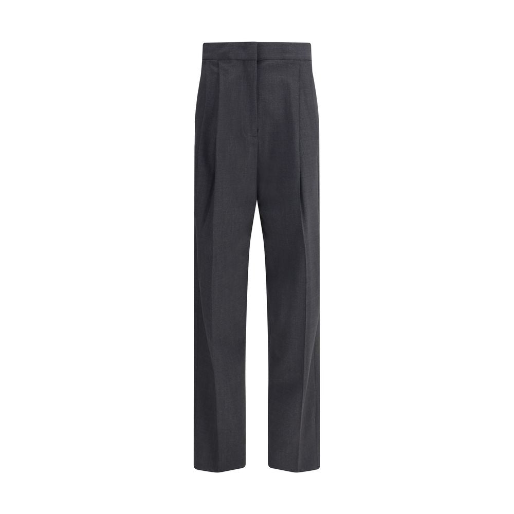 Fabiana Filippi Gray Fleece Wool Casual Pants Fabiana Filippi