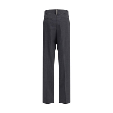 Fabiana Filippi Gray Fleece Wool Casual Pants Fabiana Filippi