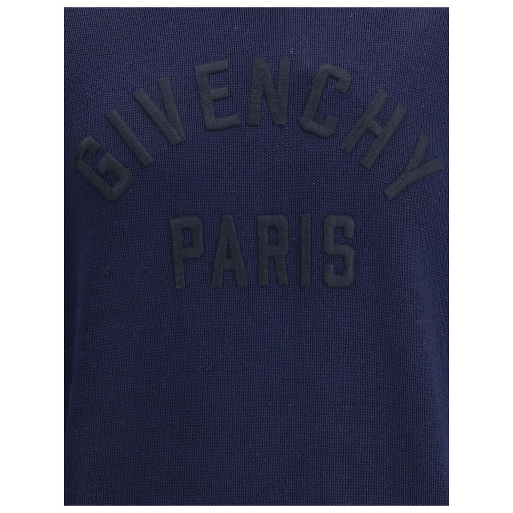 Givenchy Blue Cotton Sweatshirt Givenchy