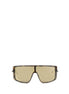 Alexander McQueen Brown Acetate Sunglasses Alexander McQueen