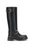 Dolce & Gabbana Black Calf Leather Bos Taurus Lace-Up Boots Dolce & Gabbana