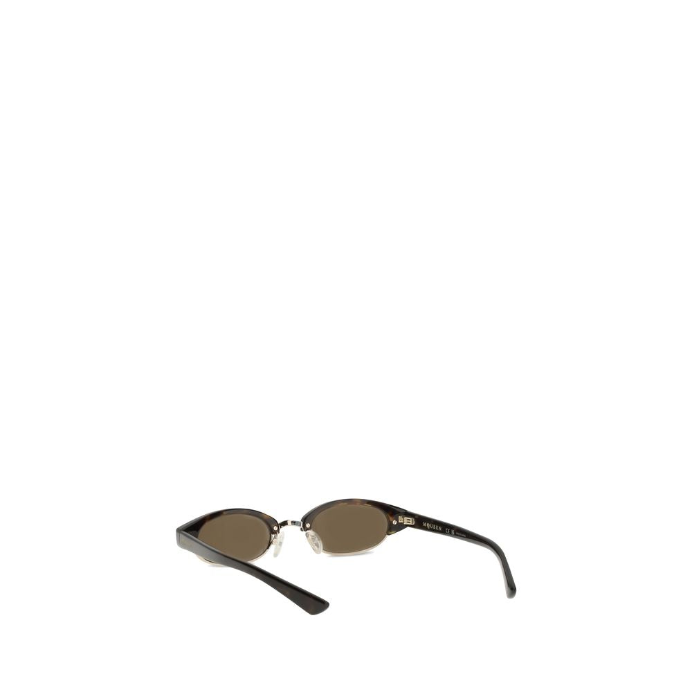 Alexander McQueen Brown Acetate Sunglasses Alexander McQueen