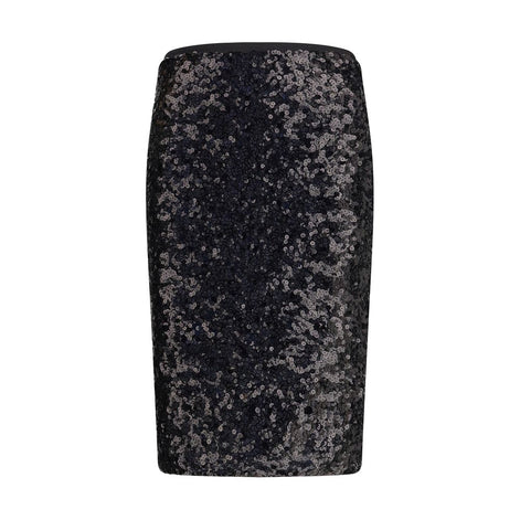 PINKO Black Polyester Midi Skirt PINKO
