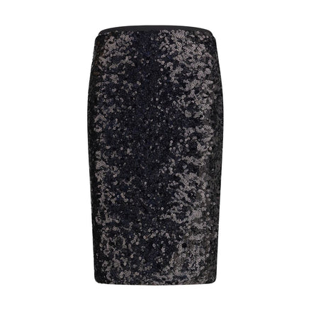 PINKO Black Polyester Midi Skirt PINKO