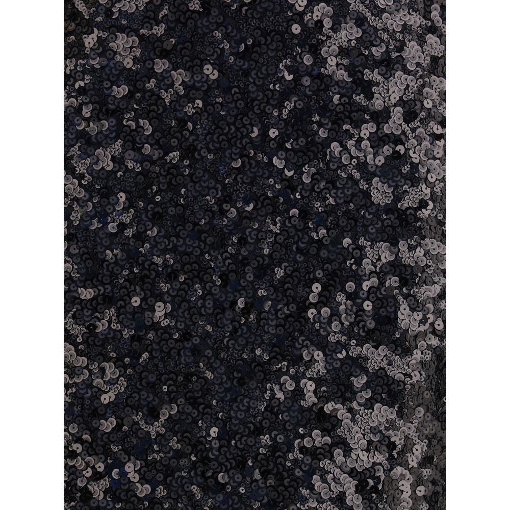 PINKO Black Polyester Midi Skirt PINKO