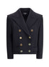 Balmain Black Wool Coat Balmain