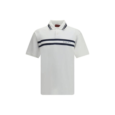 Gucci White Cotton Polo Shirt Gucci