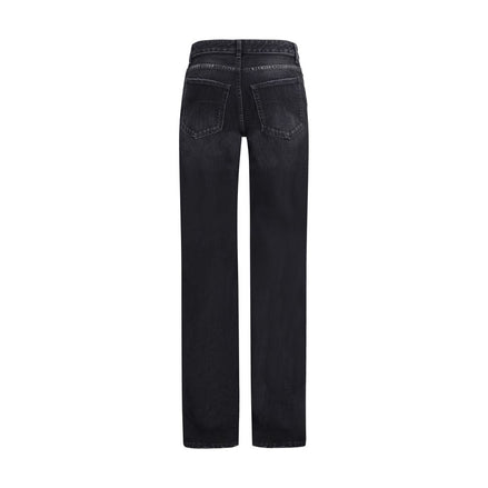Balenciaga Black Cotton Relaxed Fit Jeans Balenciaga