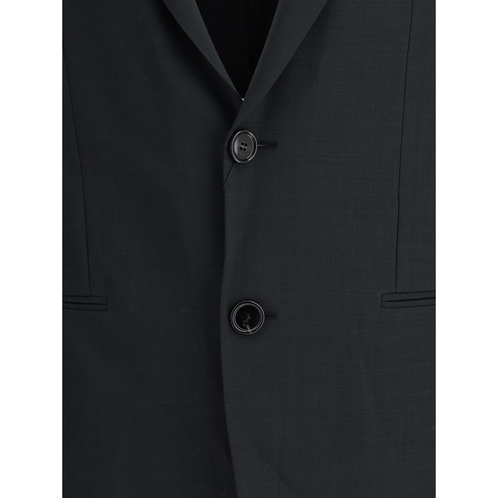 Ami Paris Gray Fleece Wool Clothing Ami Paris