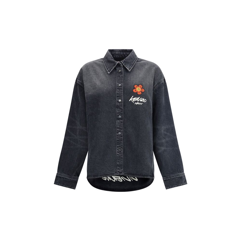 Kenzo Black Denim Shirt Kenzo