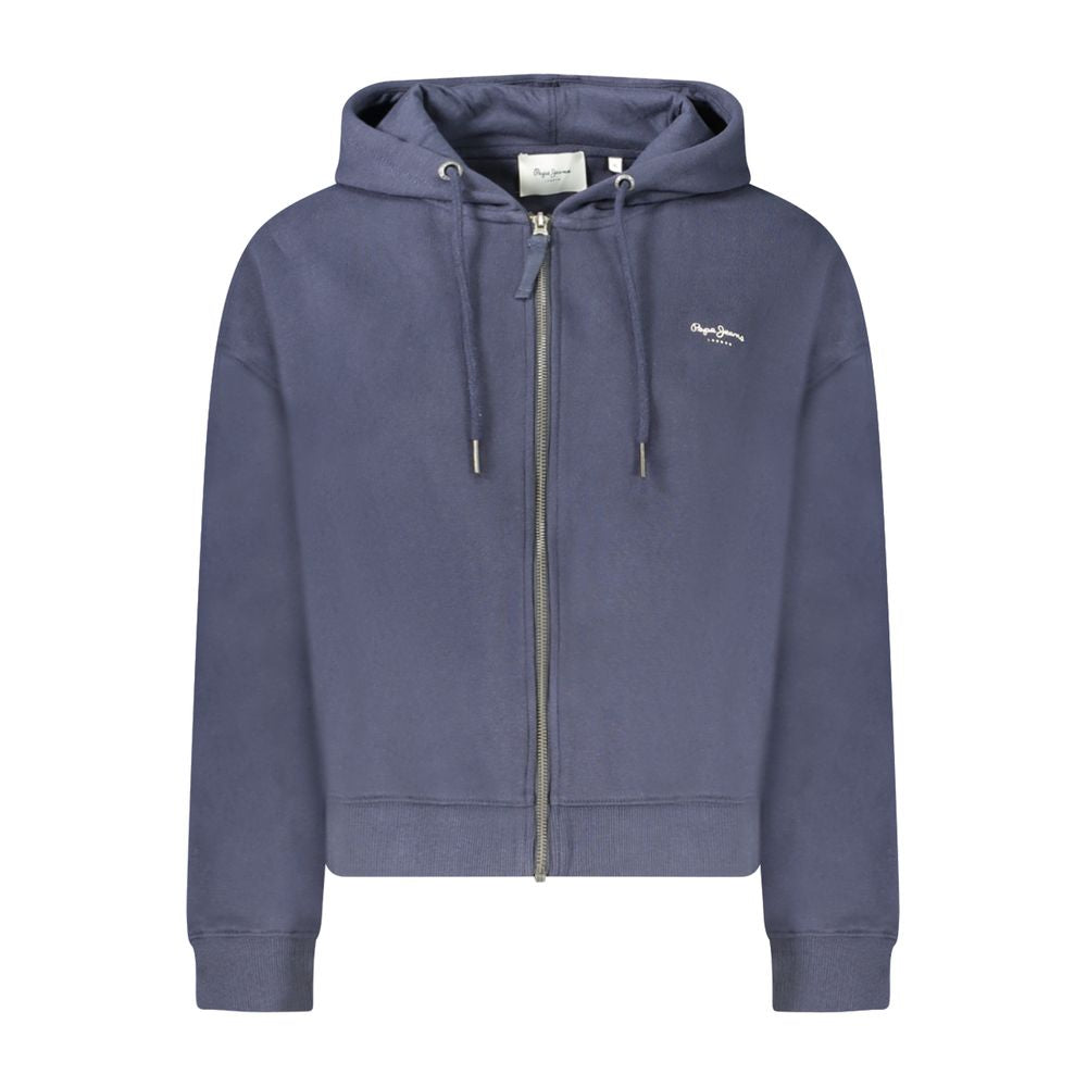 Pepe Jeans Blue Cotton Women's Hoodie Pepe Jeans
