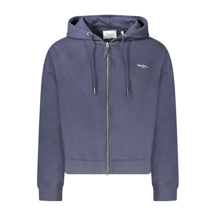 Pepe Jeans Blue Cotton Women's Hoodie Pepe Jeans