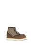 Gucci Brown Leather Lace-Up Boots Gucci