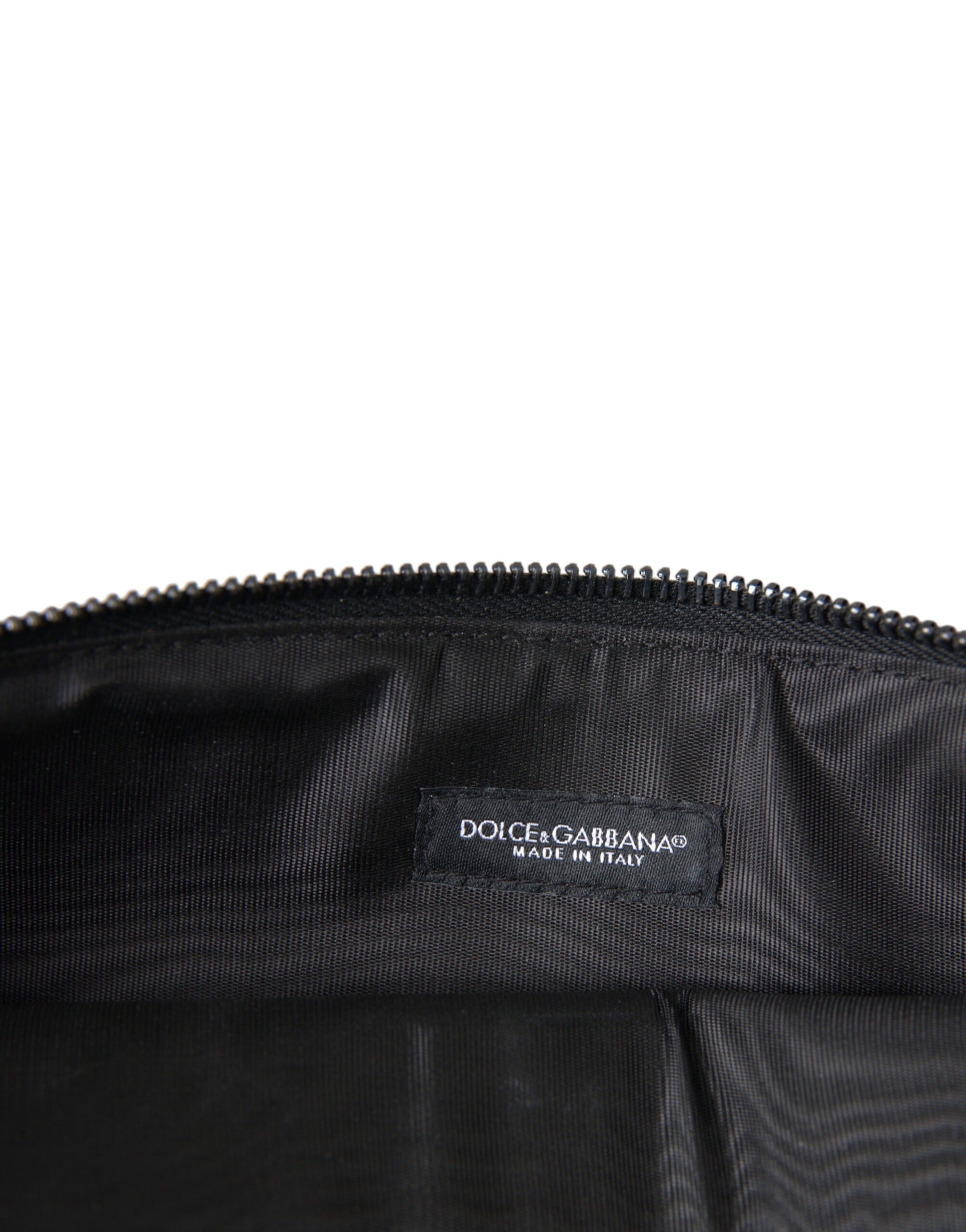 Dolce & Gabbana Multicolor Leopard Jacquard Logo Plaque Document Briefcase Bag Dolce & Gabbana