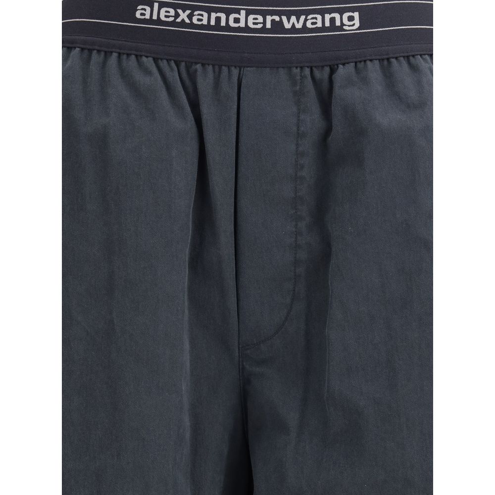 Alexander Wang Black Cotton Casual Pants Alexander Wang