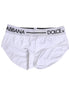 Dolce & Gabbana White Nylon Logo Waistband Shorts Underwear Dolce & Gabbana