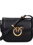PINKO Black Leather Crossbody Bag PINKO