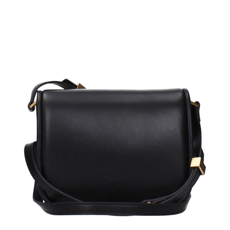 PINKO Black Leather Crossbody Bag PINKO
