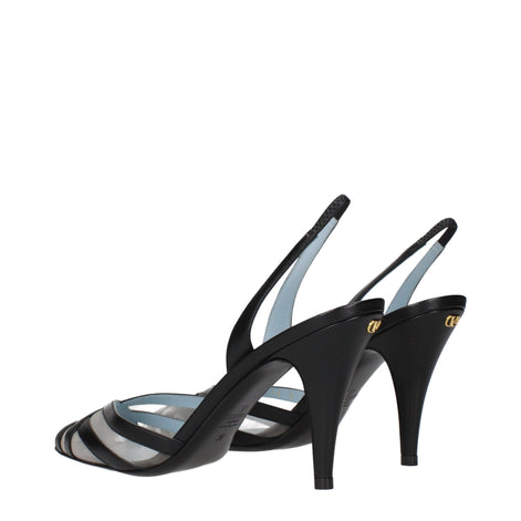 Valentino Garavani Black Leather High Heel Pumps Valentino Garavani