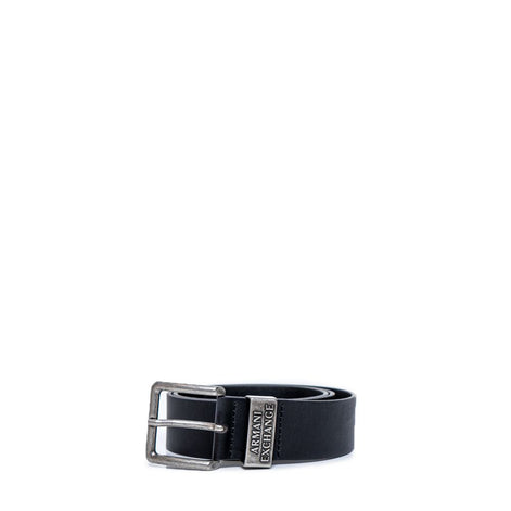 Armani Exchange Black Leather Regular Belt Armani Exchange