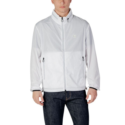 Armani Exchange White Polyester Shell Jacket Armani Exchange
