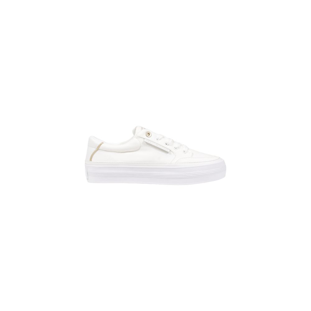 Tommy Hilfiger Cream Recycled Cotton Low Top Sneakers Tommy Hilfiger