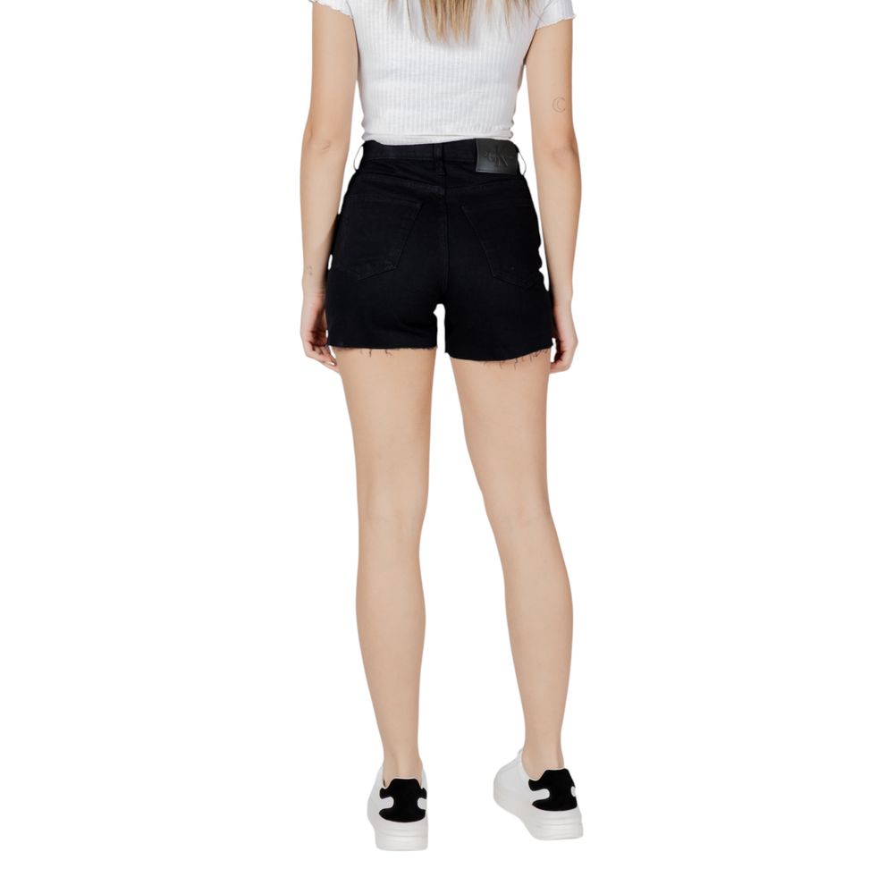 Calvin Klein Jeans Black Cotton Shorts Calvin Klein Jeans