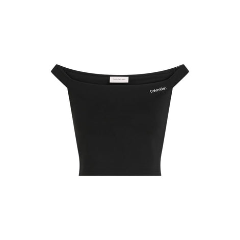 Calvin Klein Jeans Black Viscose Top Calvin Klein Jeans