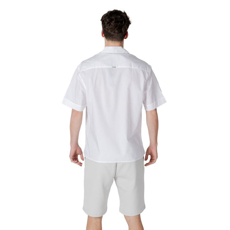Antony Morato White Lyocell Shortsleeve Shirt Antony Morato