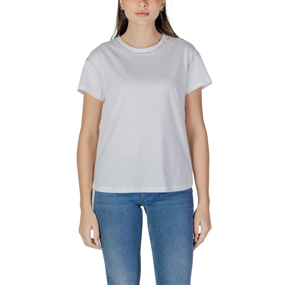 Liu Jo White Cotton T-Shirt Liu Jo